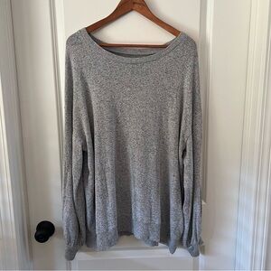 American Eagle Outfitters Heather Gray Crew Neck Sweater